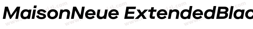 MaisonNeue ExtendedBlack字体转换